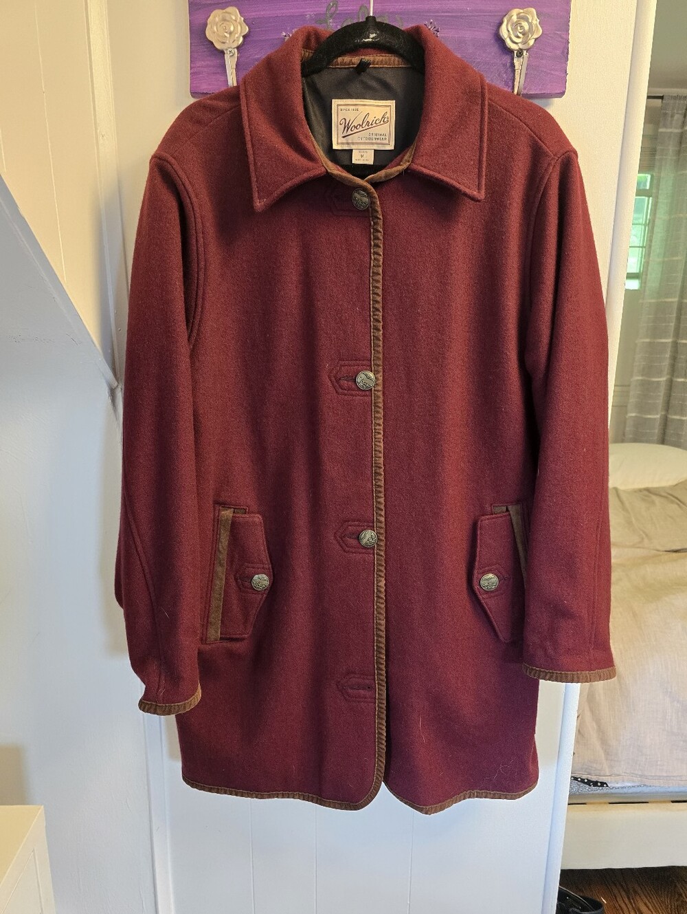 Vintage Woolrich 100% Wool Swing Coat | Made in USA | Women's Medium